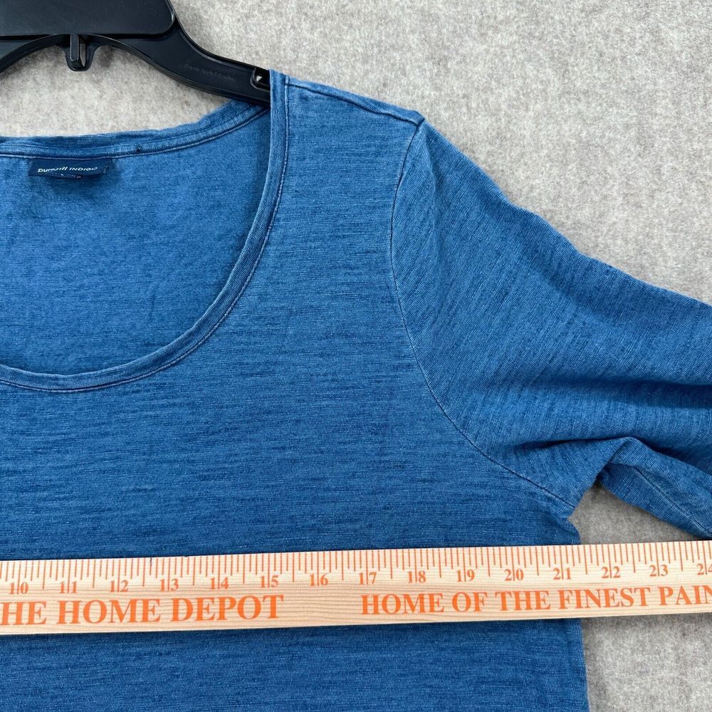 Pure‎ J Jill Indigo Shift Tshirt Dress Womens LARGE Pullover Blue Stretch - Picture 7 of 8